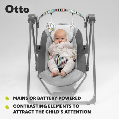 Lionelo Babies Lionelo Otto Swinging Chair Cozy - Grey