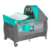Lionelo Babies Lionelo Sven Plus 2 In 1 Travel Bed Playpen - Turquoise Blue