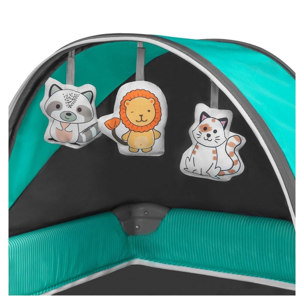 Lionelo Babies Lionelo Sven Plus 2 In 1 Travel Bed Playpen - Turquoise Blue