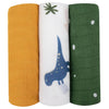 Lionelo Babies Lionelo Swaddle Bamboo Box Diapers - Dino