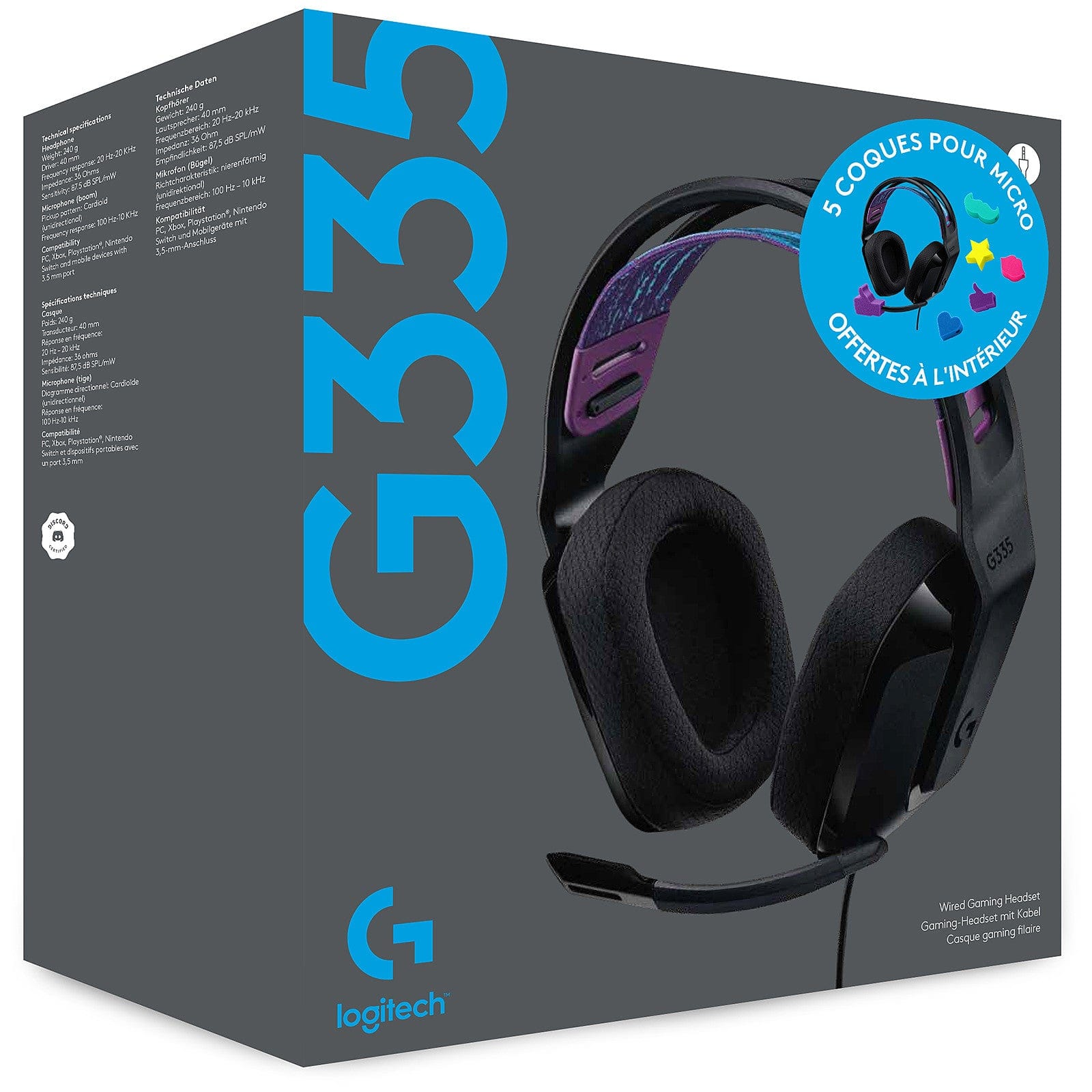 Logitech G335-Black PC Gaming Headset – Flitit - Online Store