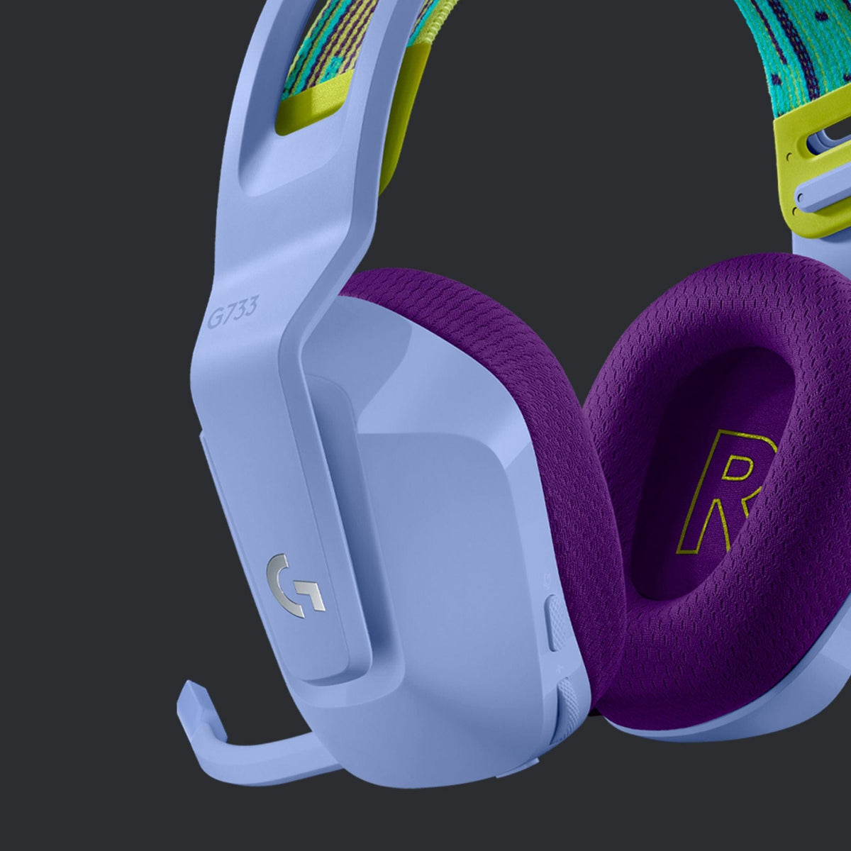 Logitech G733 LILAC LightSpeed Wireless RGB Gaming Headset