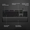 LOGITECH keyboards LOGITECH G513 Carbon RGB Mechanical Gaming Keyboard, GX Blue (Clicky)