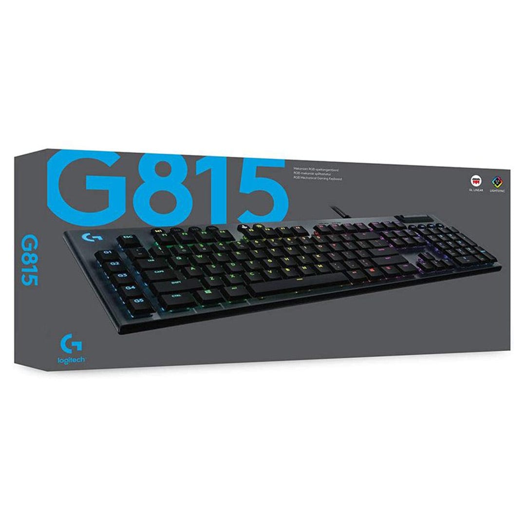 LOGITECH keyboards Logitech G815 RGB Mechanical Gaming Keyboard Clicky switch