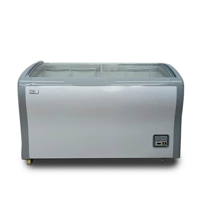 Climate Plus Chest freezer 400L, Curved Glass Door