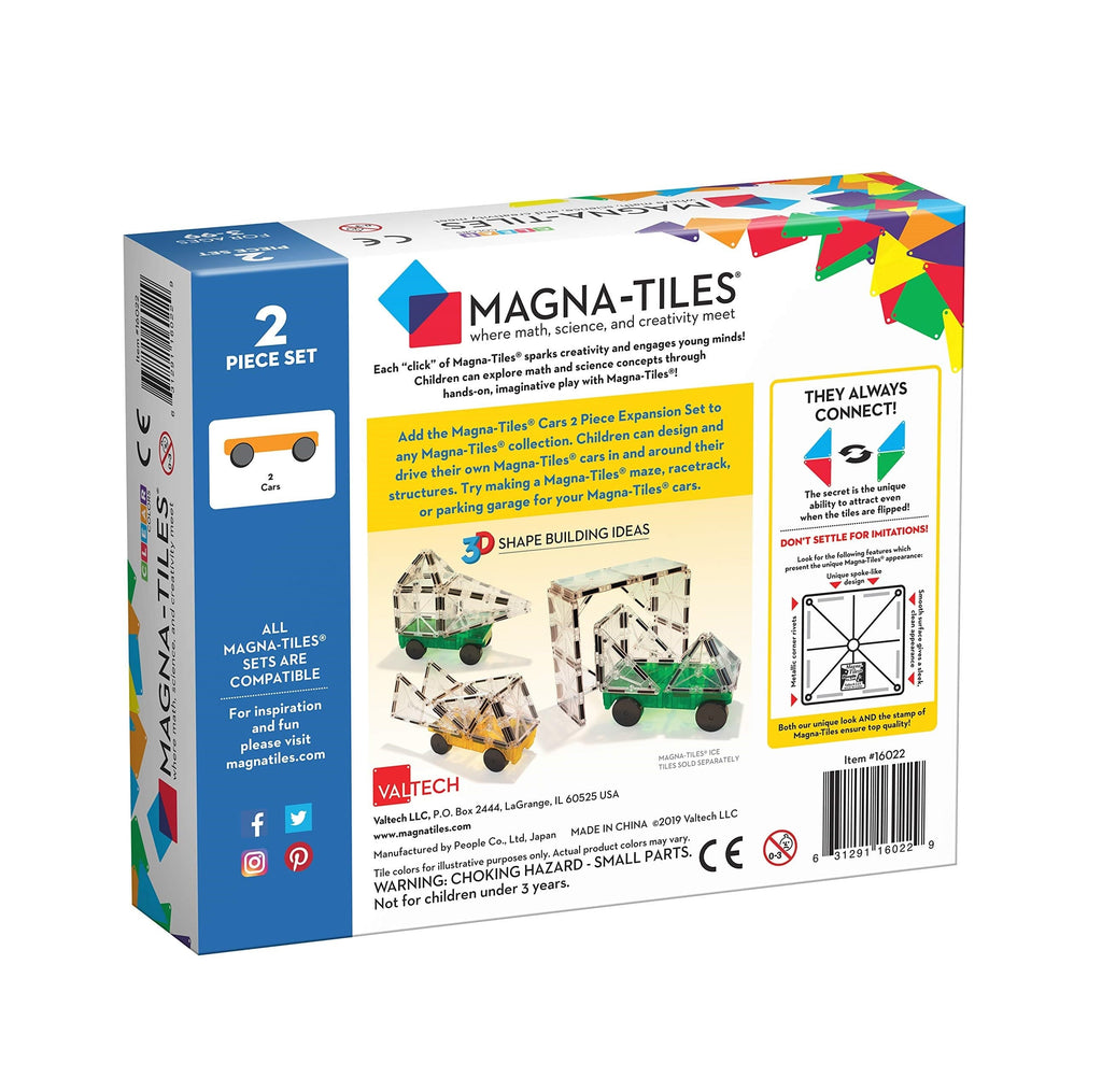 Magna-Tiles Toys Magna-Tiles Cars 2 Piece Expansion Set