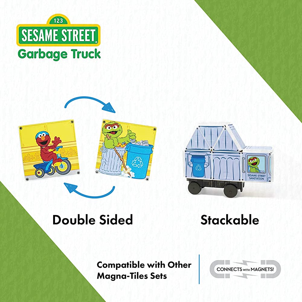 Magna-Tiles Toys Magna-Tiles Structures Garbage Truck