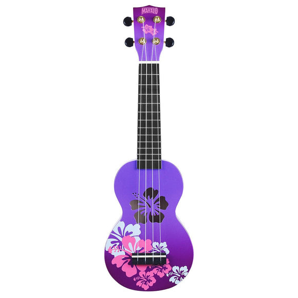 Mahalo Arts & Entertainment Mahalo - Ukulele Hibiscus Purple Burst