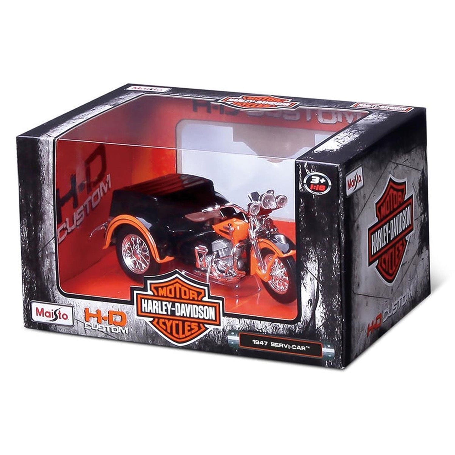 Maisto Toys 1:18 Harley Davidson Side Car - Servi Car