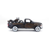 Maisto Toys 1:24 Ford F-350 Super Duty Pickup W/ 1:24 Fxstb Night Train