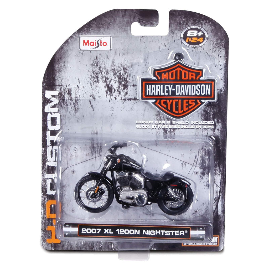 Maisto Toys 1:24 Hd Motorcycles Full-Color Blister Card