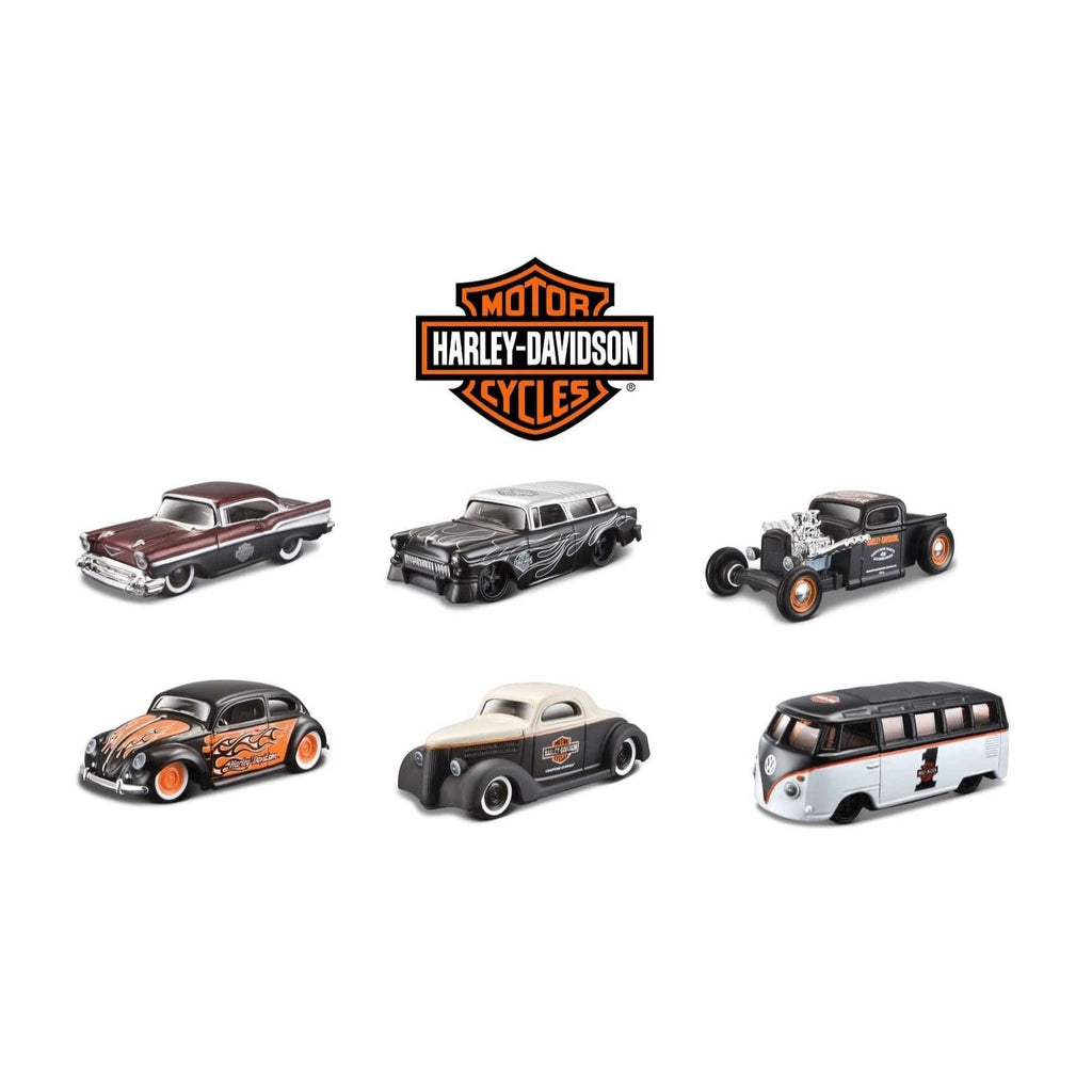 Maisto Toys 1:64 H-D Custom Cars Assorted - Windowback 24Pcs