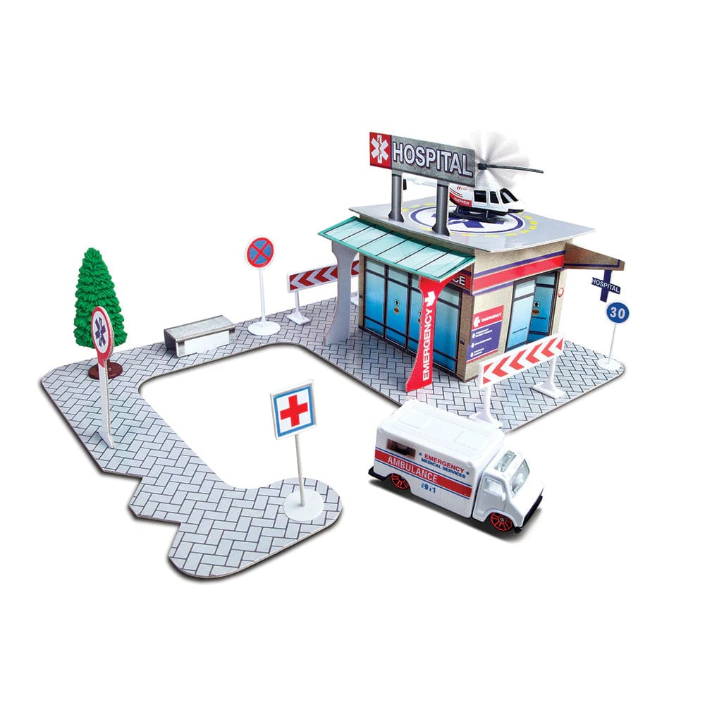 Maisto Toys FM Build-N-Play. Ass: Police. Fire. Hospital. Restaurant