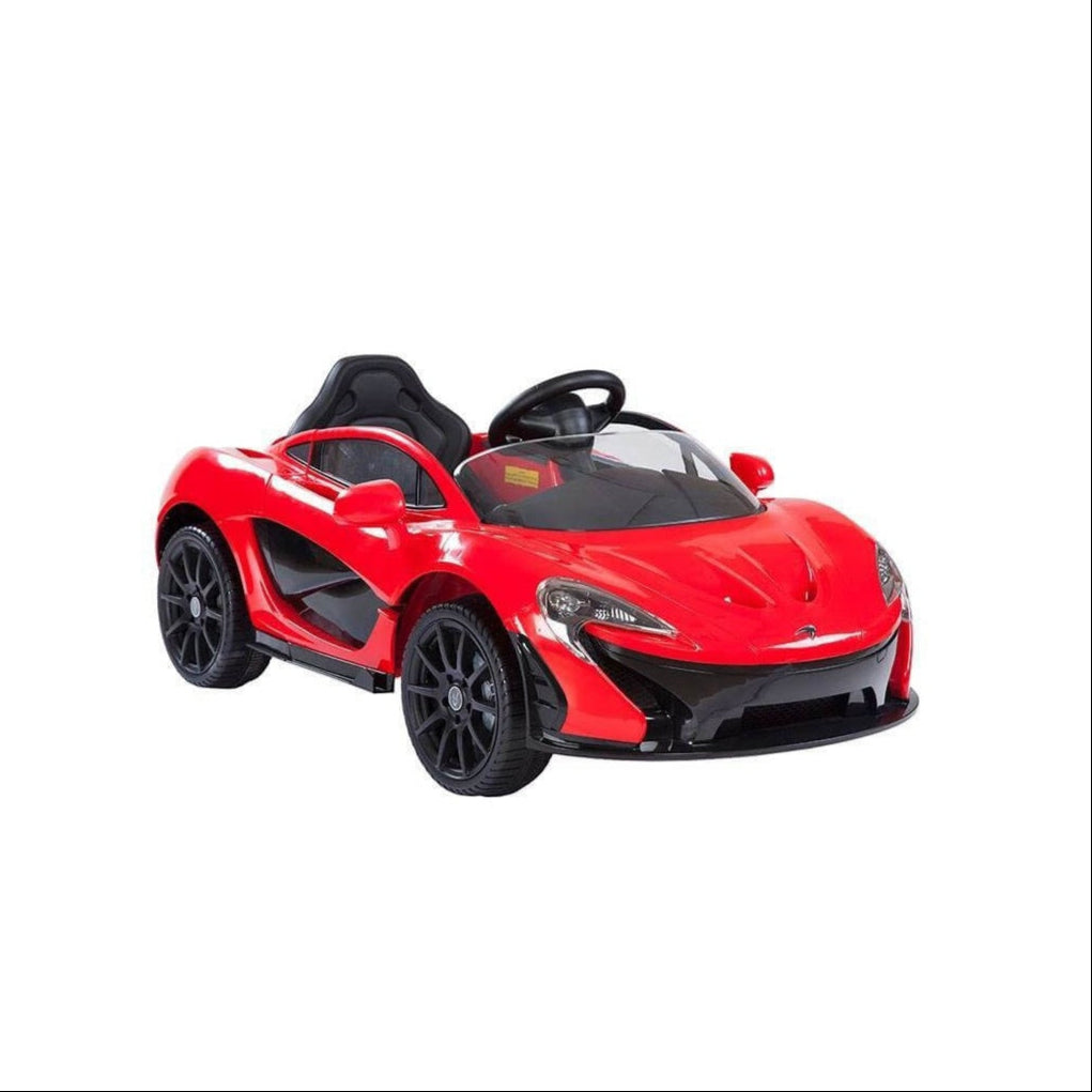 McLaren Rechargeable Battery Powered Riding Car Red Rubber Tire