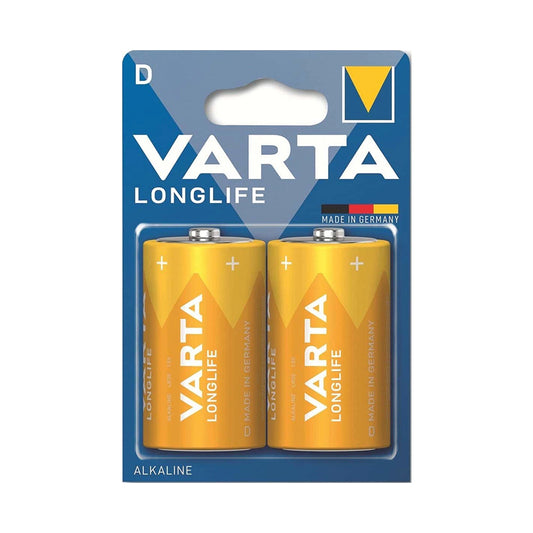 Varta Longlife Battery D - Pack of 2