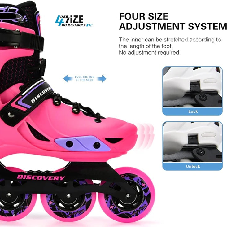 Micro - Discovery ‎Skating Shoes With Brake Set 33-36 EU - Pink