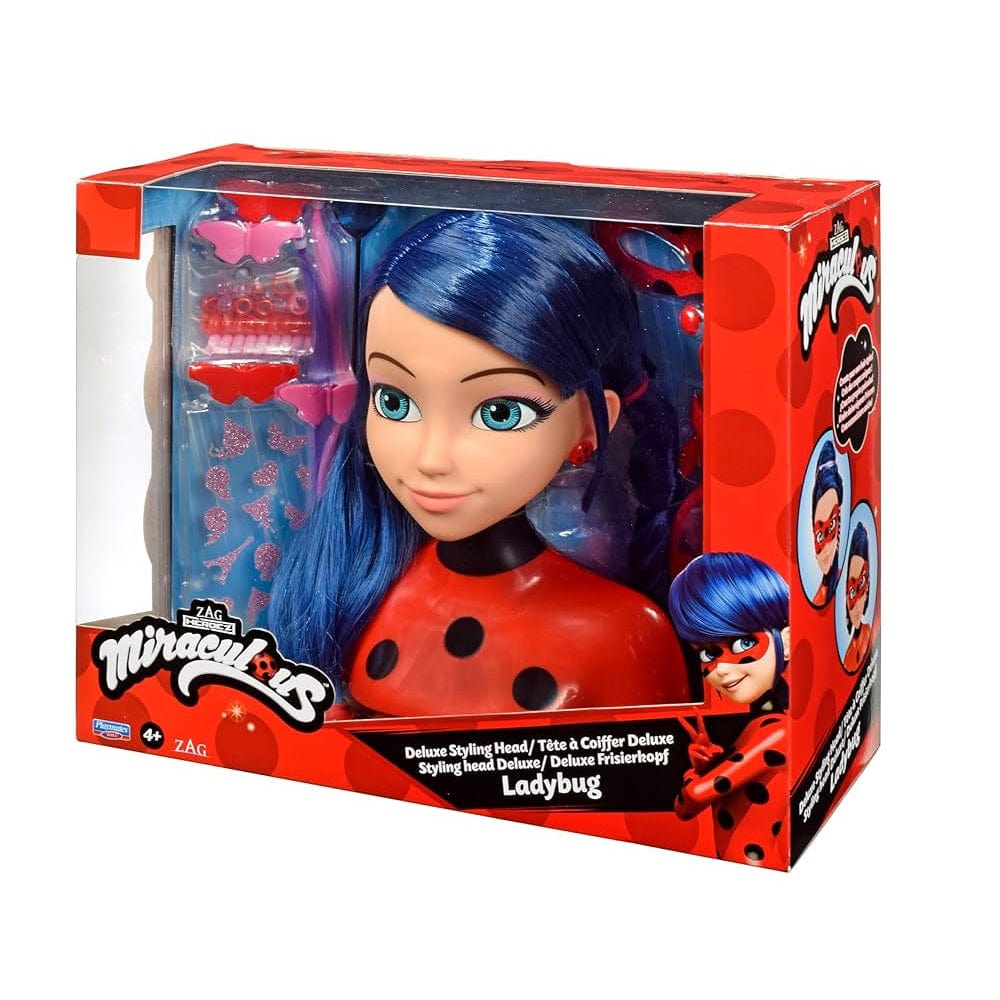 Miraculous Action Figures Miraculous Ladybug Dlx Stylng Head In Bandai - Mul