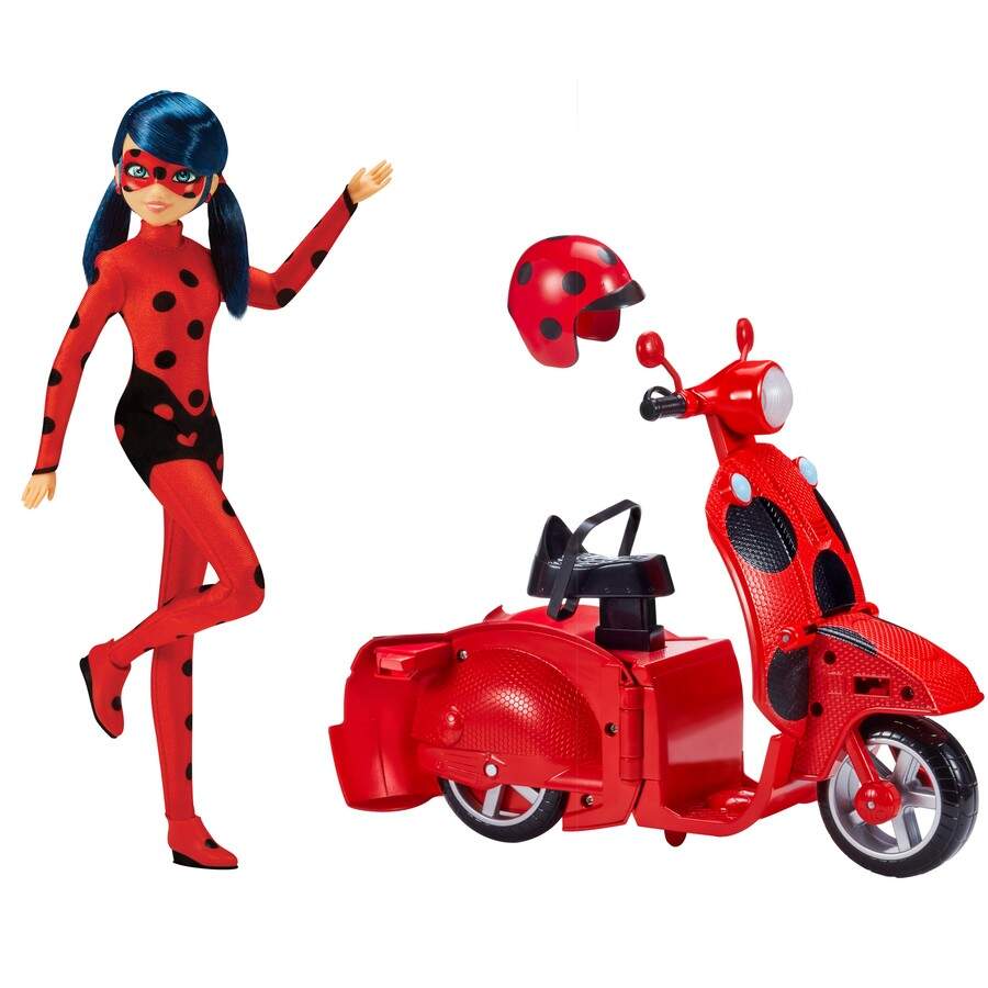 Miraculous Action Figures Miraculous Ladybug Switch N Go Scooter W- Doll