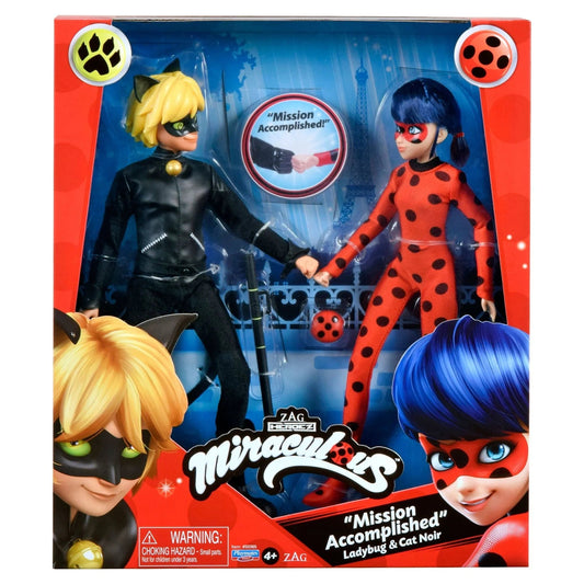 Miraculous Action Figures Miraculous Mission Accomplished - Ladybug & Cat Noir