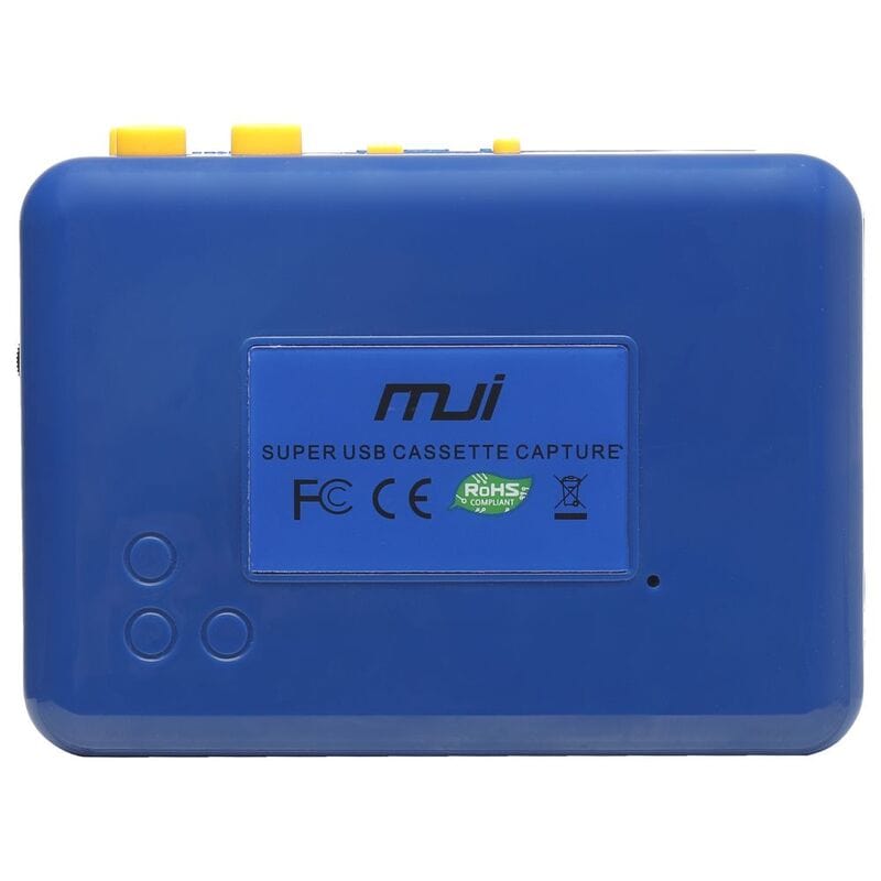 MJI casette player MJI JO9 Cassette Player (Clear Super USB) - Blue