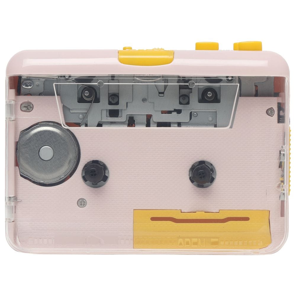 MJI casette player MJI JO9 Cassette Player (Clear Super USB) - Pink