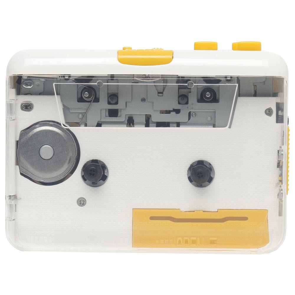 MJI casette player MJI JO9 Cassette Player (Clear Super USB) - White