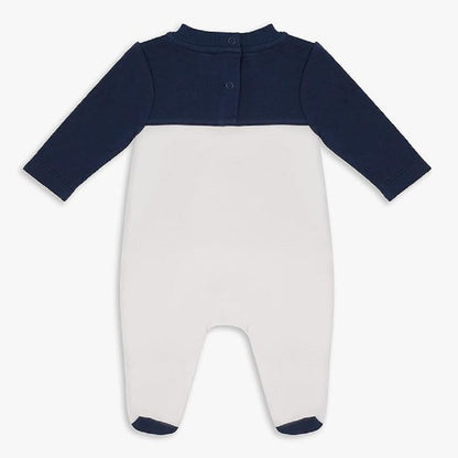 MOON 100% Cotton Sleepsuit 3-6M Blue - Navy Sports