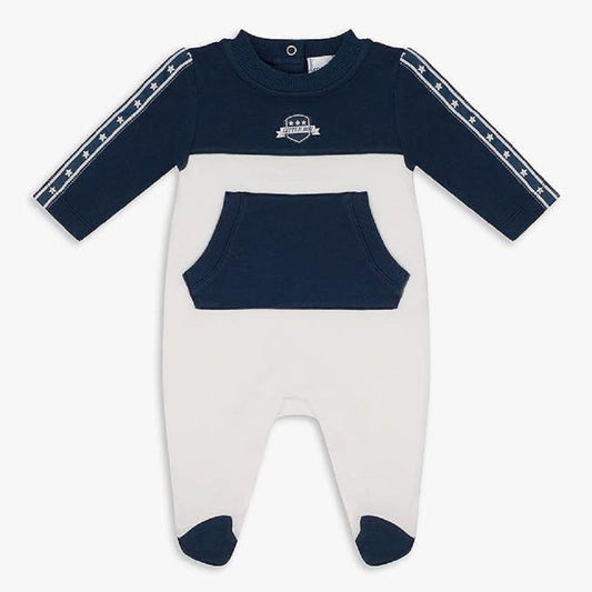 MOON 100% Cotton Sleepsuit 1-3M Blue - Navy Sports