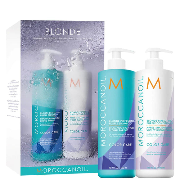 Moroccanoil Hair Care Moroccanoil Blonde Shampoo and Conditioner 500ml Duo