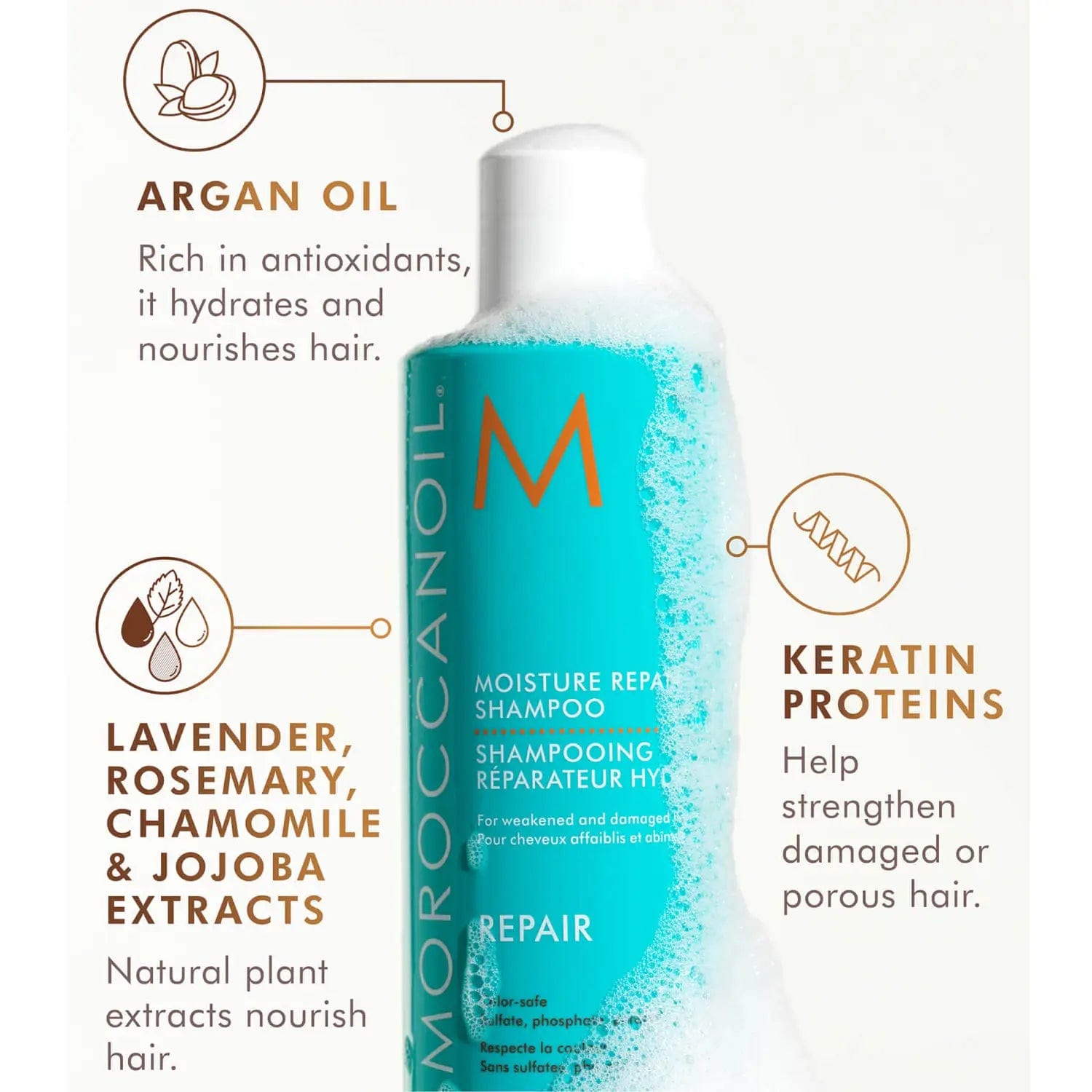 Moroccanoil Hair Care Moroccanoil Moisture Repair Shampoo and Conditioner 500ml Duo