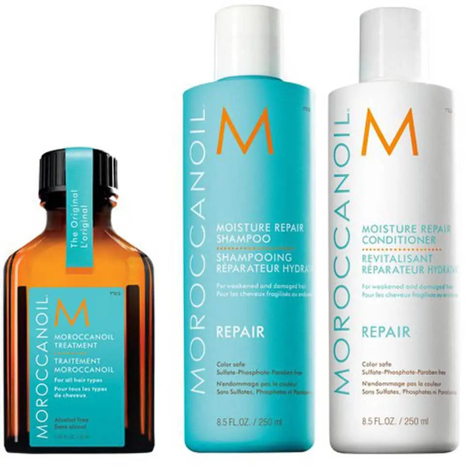 Moroccanoil Hair Care Moroccanoil Moisture Repair Shampoo, Conditioner and Treatment Trio