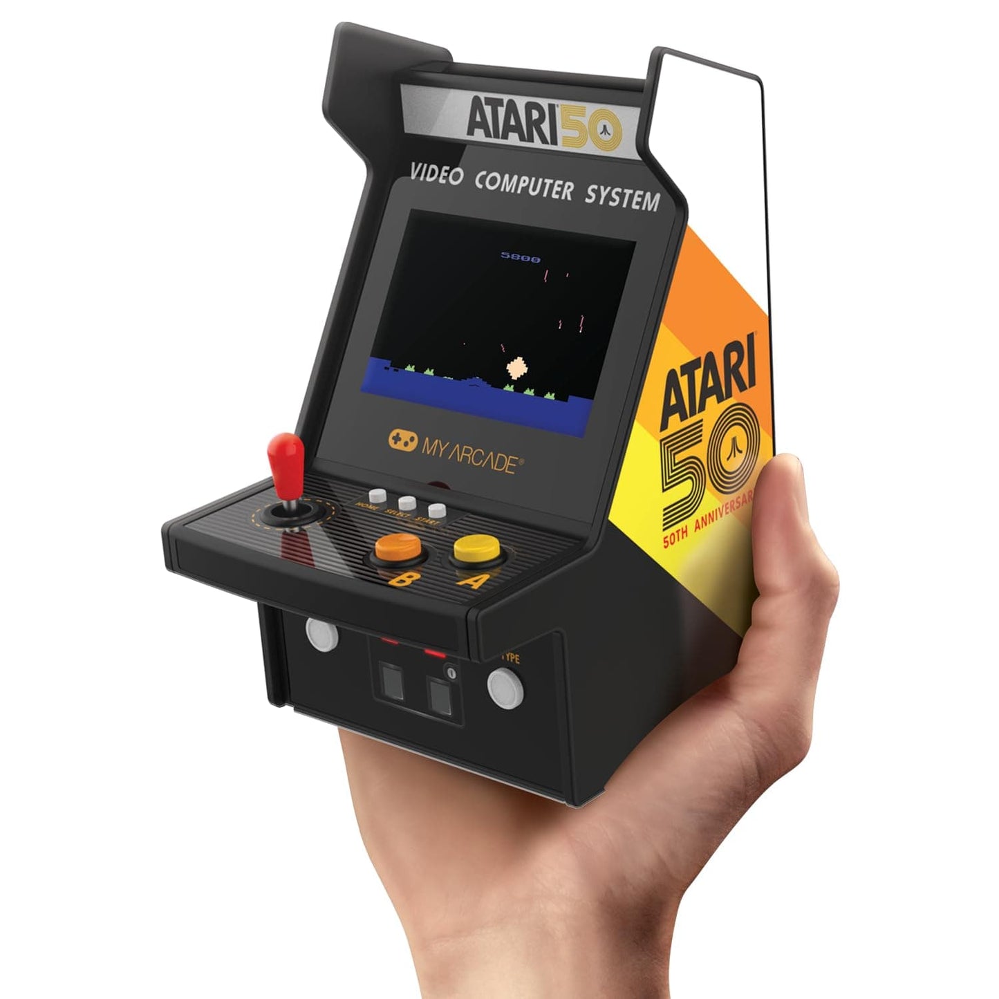 My Arcade Games Micro Player 6.7" Atari Portable Retro Arcade (100 Games In 1)