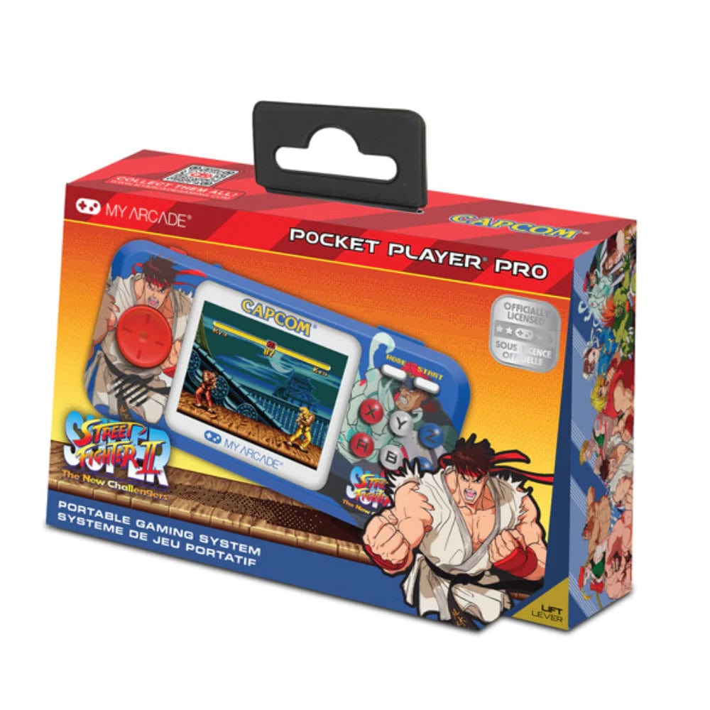 My Arcade Portable Game Console Accessories Pocket Player Super Street Fighter Ii Portable Gaming System (2 Games In 1)