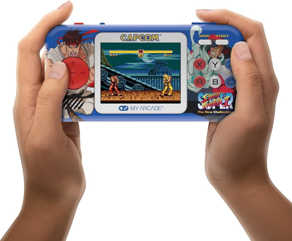 My Arcade Portable Game Console Accessories Pocket Player Super Street Fighter Ii Portable Gaming System (2 Games In 1)