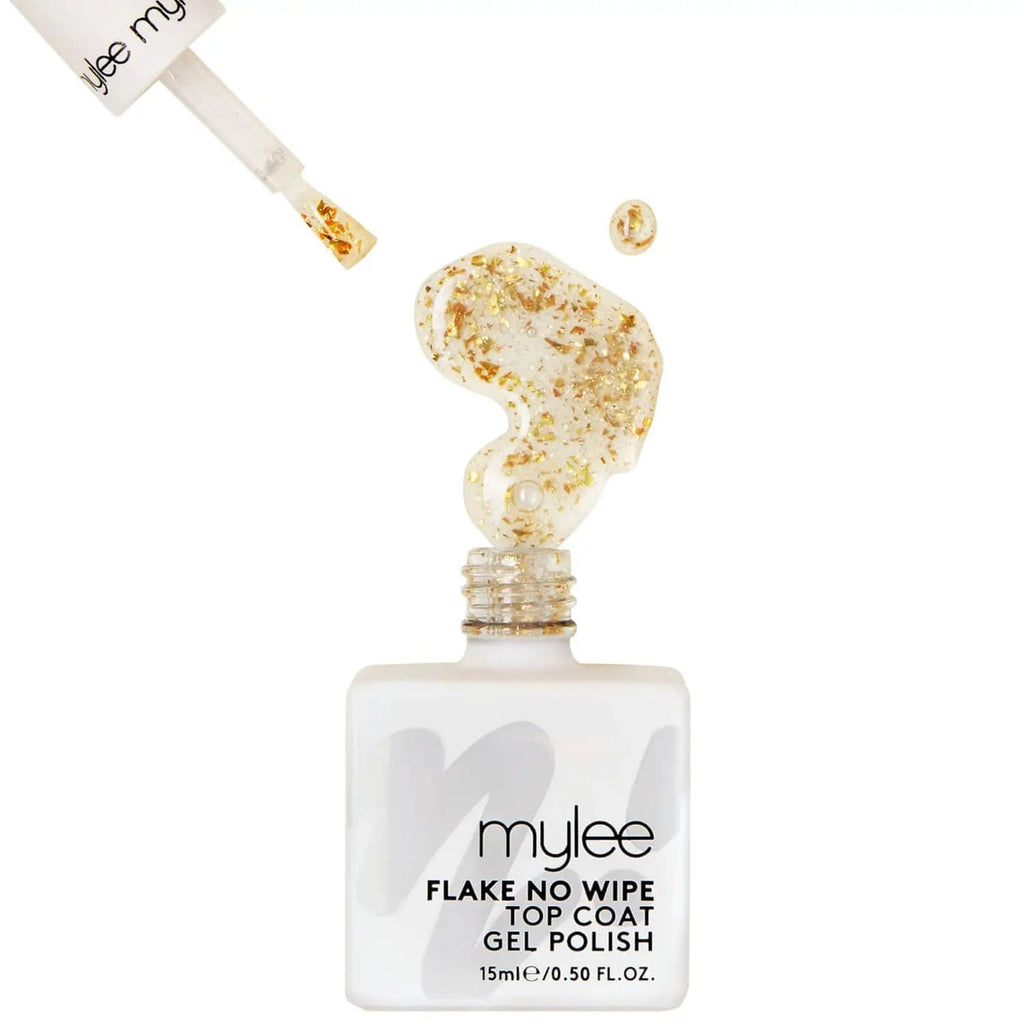 Mylee nail care Mylee Gold Flake No Wipe Top Coat 15ml