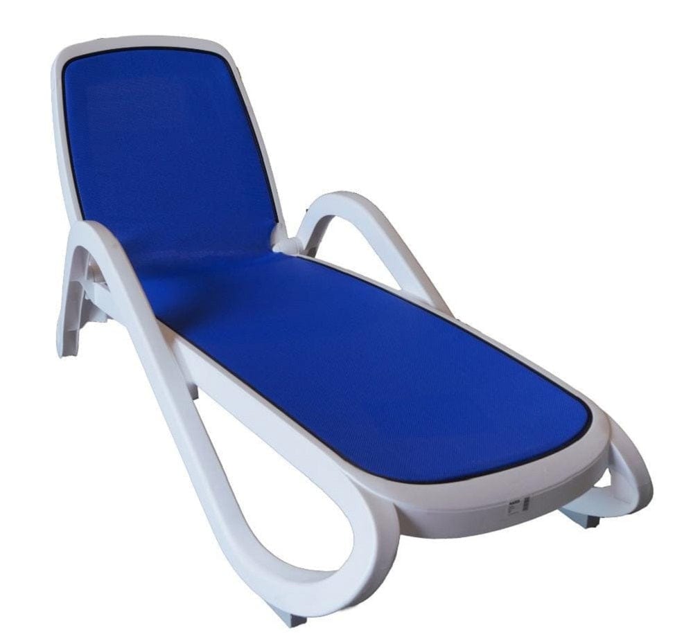 Nardi Fitness Nardi Alfa Sun Lounger - White/Blue