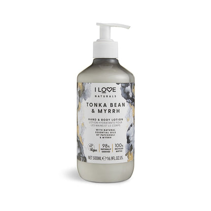I LOVE NATURALS Tonka Bean & Myrrh Hand & Body Lotion 500ml