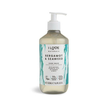 I LOVE NATURALS Bergamot & Seaweed Hand Wash 500ml