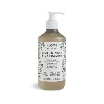 I LOVE NATURALS Lime, Ginger and Cardamom Hand Wash 500ml
