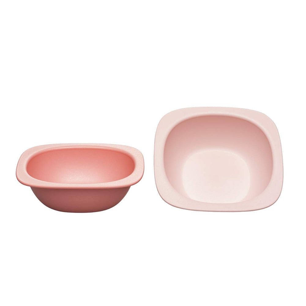 NIP baby accessories 2 PC - FEEDING BOWL  RED  (BIO-BASED PLASTIC, MICROWAVE & DISHWASHER SAFE)