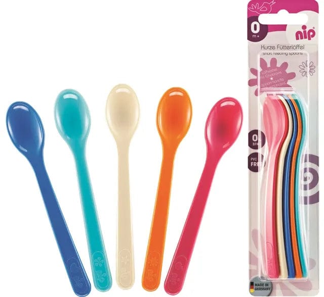 NIP Baby accessories 5 PC - SHORT FEEDING SPOON  (DISHWASHER SAFE)