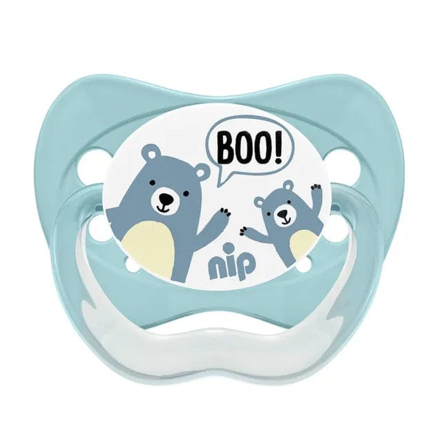 NIP baby accessories FAMILY  SOOTHERS / SILICONE   PENGUIN & BEAR   (ANATOMICAL TEATS)