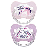 NIP baby accessories FAMILY  SOOTHERS / SILICONE   UNICORN & GIRAFFE   (ANATOMICAL TEATS)