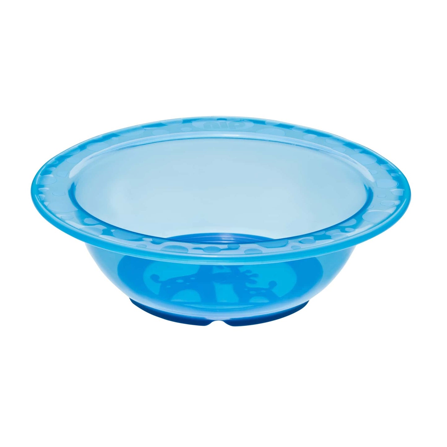 NIP baby accessories FEEDING BOWL  W/ NON SLIP BASE / BLUE   (DISWASHER, MICROWAVE, SAFE)