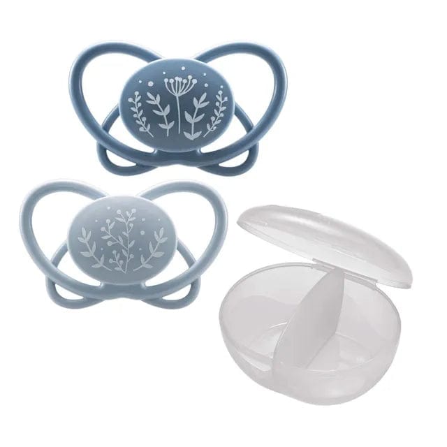 NIP baby accessories "FIRST  MOMENTS SOOTHER  ""MY BUTTERFLY""  LIGHT BLUE & BLUE   (SYMMETRICAL TEATS)"