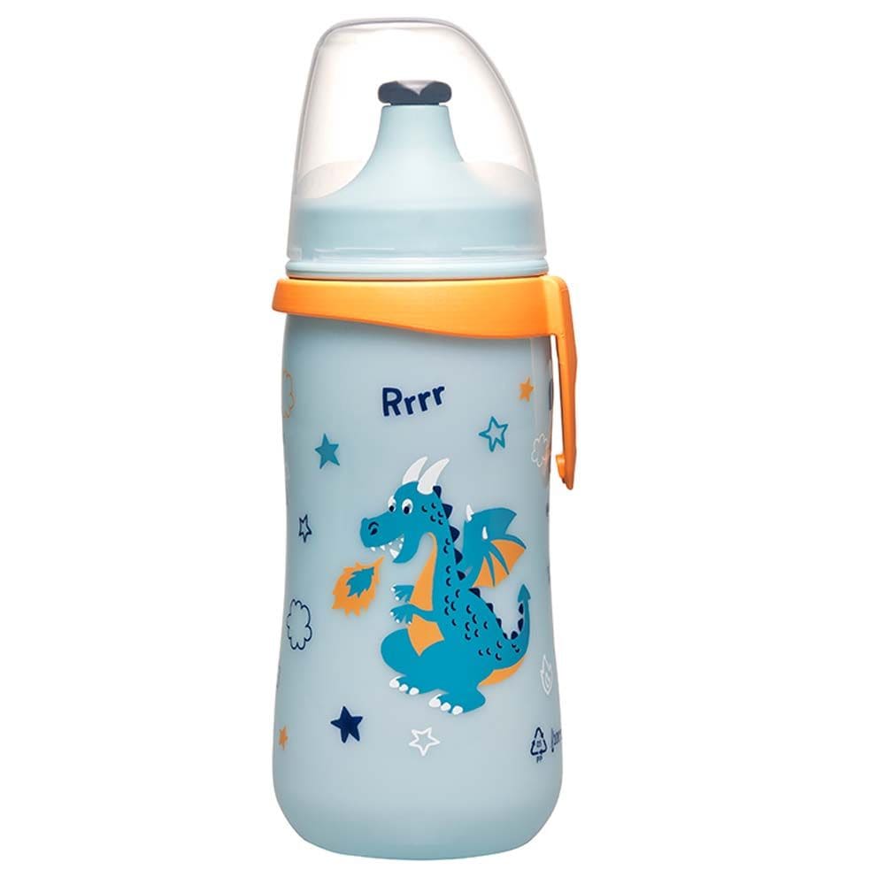 NIP Baby accessories KIDS CUP   DRAGON   (PUSH & PULL LID) 330ML