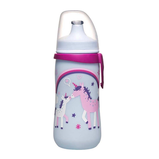 NIP Baby accessories KIDS CUP   UNICORN   (PUSH & PULL LID) 330ML