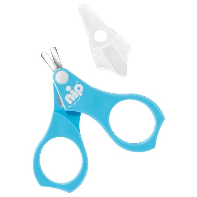 NIP baby accessories NAIL SCISSORS  WITH TIP COVER / BLUE