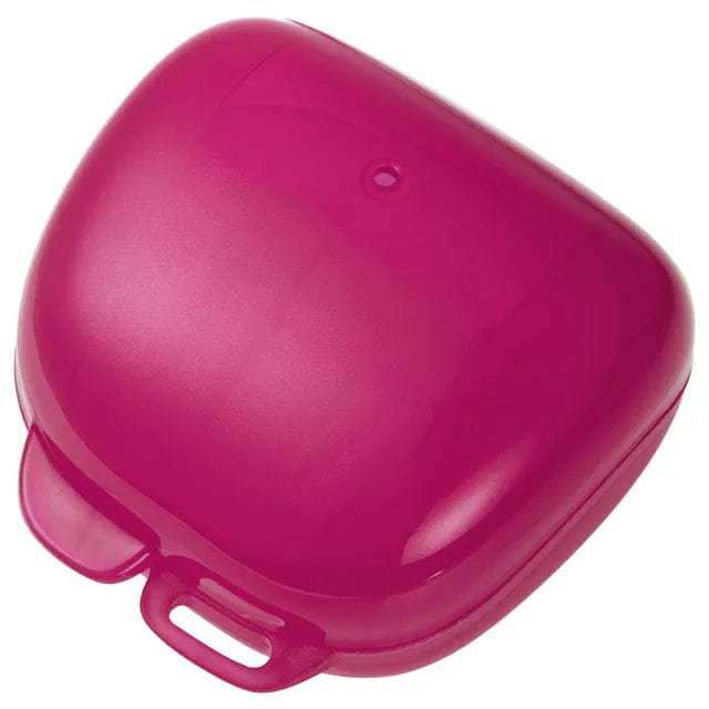 NIP baby accessories SOOTHER BOX   PINK  (ALSO USED FOR MICROWAVE SOOTHER STERILIZATION)