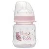 NIP Baby accessories WIDE NECK BOTTLE   HUG & KISS PINK   (ROUND TEAT-S) 150ML